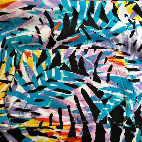 Abercrombie Kids Pull Over Hoodie Multi Color Removable Logo Size 15/16 - Picture 12 of 13